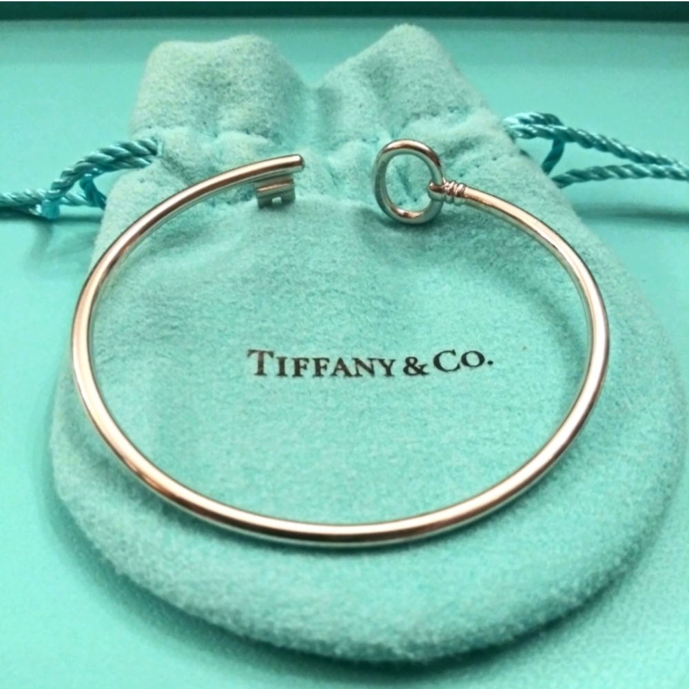 Tiffany & Co 18k White Gold Key Bracelet
